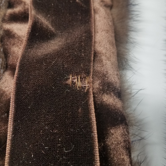Vintage Fox Fur Brown Stole Shawl - Picture 9 of 10